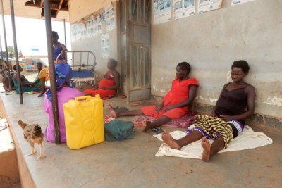 Pregnant women wait to be attended to at a health centre (file photo).