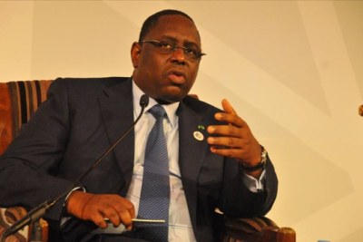 President Macky Sall (file photo).