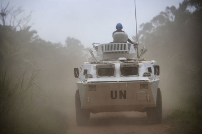 Peacekeepers in Beni territory, North Kivu, Democratic Republic of Congo.