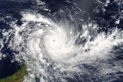 Tropical Cyclone Fantala northeast of Madagascar on 17 April 2016.
