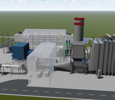 Visuels de la prochaine centrale électrique d'Atinkou de 390 MW, en Côte d'Ivoire