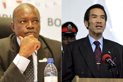 President Mokgweetsi Masisi and former President Ian Khama.