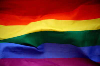The LGBT rainbow pride flag.