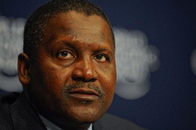 Aliko Dangote (file photo).