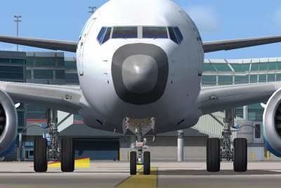 A Boeing 737 MAX in Toronto.
