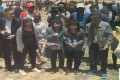 Family members visit the site of the Ethiopian Airlines crash (file photo).