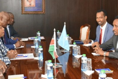 The meeting between Kenya and Somalia delegations that was held in Nairobi.