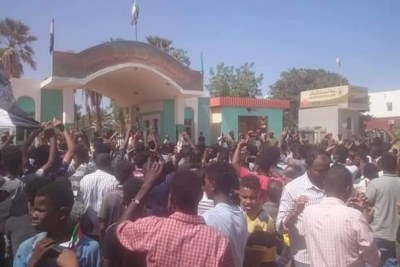 Wad Madani, capital of El Gezira state is also seeing a large response to the call for popular uprising (file photo).