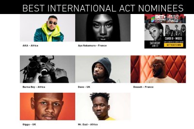 Best International Act Award category nominees.