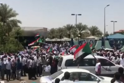 The protests in Sudan on May 30, 2019.