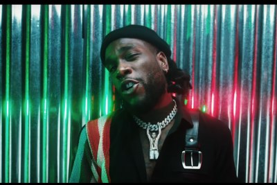 Burna Boy in his new video Anybody.