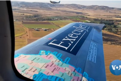 Video screenshot: A group of South African teenagers assembled a four-seater aeroplane and is flying it across the continent. Aviation experts consider this a significant feat, one that will inspire teens who want to be pilots, engineers, or anything else.
