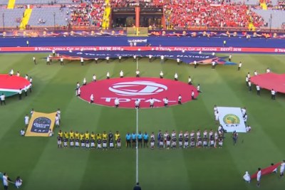 The start of the match between South Africa and Morocco, July 1, 2019.