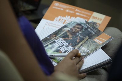 The launch of The State of Food Security and Nutrition in the World 2019 at FAO headquarters in Rome.