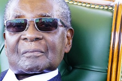 Former Zimbabwean president Robert Mugabe