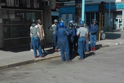 A passerby being questioned (file photo).