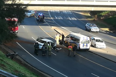 The scene of the crash where Gavin Watson died.