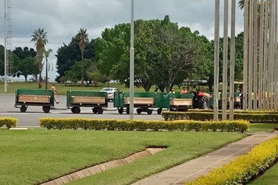The remains of victims of the Ethiopian Airlines plane crash arrive at the Jomo Kenyatta International Airport, Nairobi on October 14.