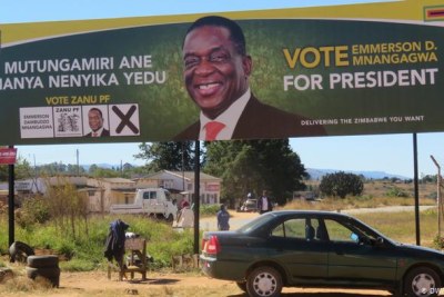 President Emmerson Mnangagwa (file photo).