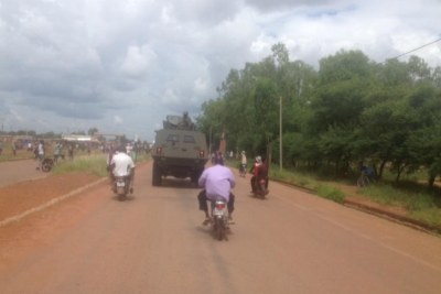 An army truck in Burkina Faso (file photo).