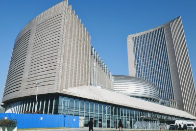 The African Union building in Addis Ababa.