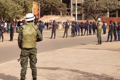 Soldiers line the streets in Guinea Bissau (file photo).