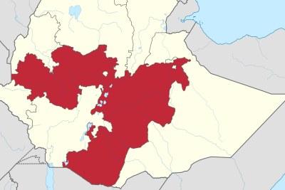 The Oromia region in Ethiopia.