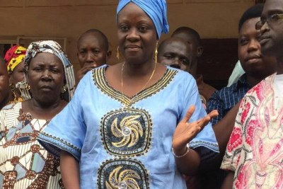 Sylvia Blyden, a former minister and to ex-President Ernest Bai Koroma, who was detained by police on May 1, 2020.