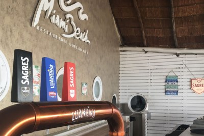 Sodiba’s beers at the Miami Beach Bar in Luanda.
