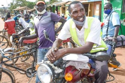 Boda boda operators in Malaba. The border town in Busia County has recorded many coronavirus cases in the recent past.