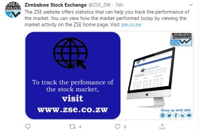 A Zimbabwe Stock Exchange tweet.
