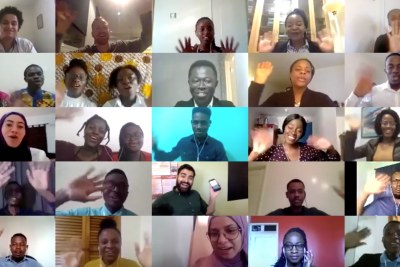 The winners of the 2020 Social Venture Challenge.  Mastercard Foundation Scholars from across Africa competed to win The Resolution Project Fellowship which includes seed funding, mentorship and networking opportunities.