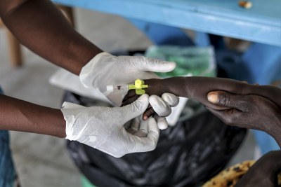 Patient with severe malaria (file photo)