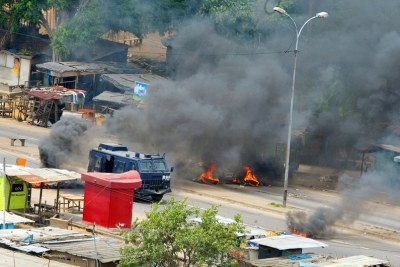 Electoral violence in Côte d’Ivoire's capital Abidjan in 2011 (file photo).