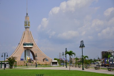 The Torre de la Libertad in Bata, Equatorial Guinea.