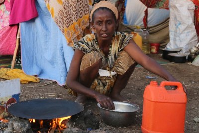 Tens of thousands of Ethiopians have been displaced by the ongoing conflict in the Tigray region (file image).