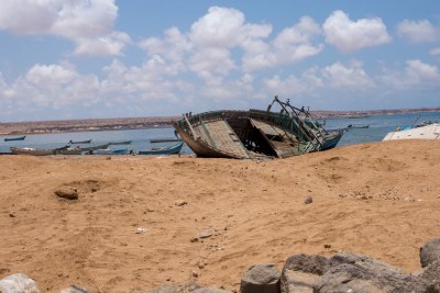 Migrants who survived a boat accident in the Gulf of Aden (file photo).