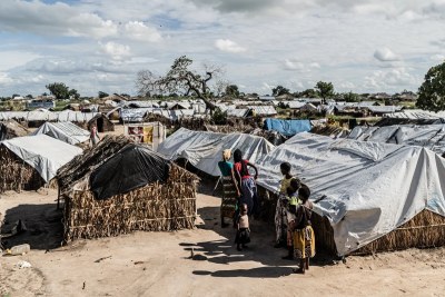 An aerial view of the 25 de Junho camp for internally displaced people in Mozambique’s Cabo Delgado province (file photo).
