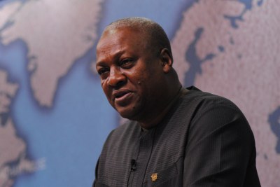 John Dramani Mahama at a Chatham House forum on June 14, 2013.