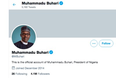 Twitter removes Nigerian president’s ‘abusive’ civil war post