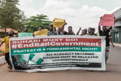 Nigeria Democracy Day protest in Ogun State.