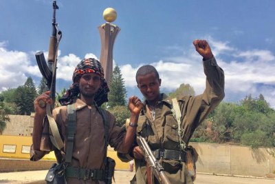 Tigrayan fighters (file photo).