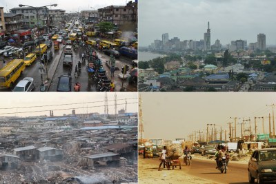 Lagos traffic, Victoria Island, top right