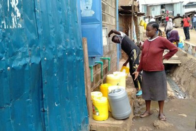 Residents of Kibera, an informal settlement in Nairobi (file photo).