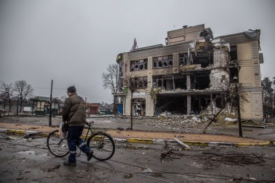 Irpin, Kyiv Oblast in Ukraine (file photo).