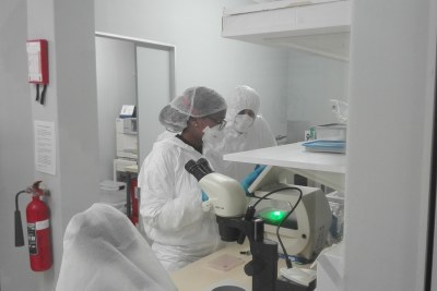 Tuberculosis researchers (file photo).