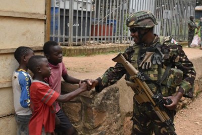 A UN peace Keeper in Ituri