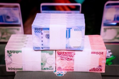 The new naira notes.