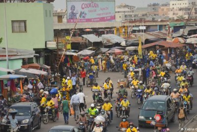 A Cotonou , la capitale économique, tout comme dans tout le pays, les populations espèrent que les législatives seront apaisées ( image illustrative )
