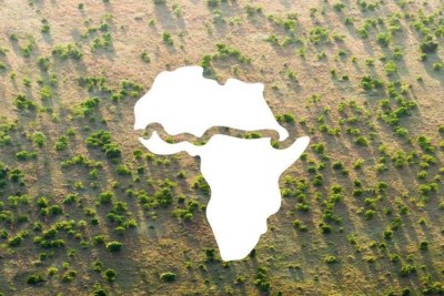 Promotional image of the Great Green Wall by the United Nations' UN Water initiative.